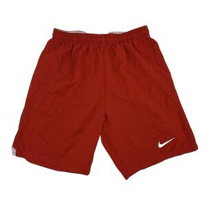 Nike Dri-Fit Kids Athletic Soccer Shorts Red Size Youth M